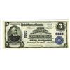 Image 2 : First National Bank & Trust Company of Merchantville, 1902 PB, $5, Charter #8323 National Banknote R