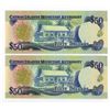 Image 2 : Cayman Islands Monetary Authority, 2001 Revision Issued Sequential Replacement Note Pair.