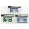 Image 2 : Central Bank of Cyprus, 1974 Unique Approval Specimen set of 3 Notes.