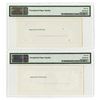 Image 2 : Republik Indonesia, 1948, 50 Rupiah, Specimen Essay Uniface Front & Back Banknote Pair.