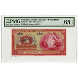 Banco Central de Nicaragua, 1939, Specimen Banknote Rarity.