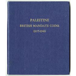 Palestine Mandate, 1927-1946, Group of 59 Coins in Album