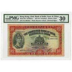 Chartered Bank of India, Australia & China, 1955 Issue Banknote.