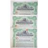 Image 1 : Trio of Imperial Chinese Government Hukuang Railways Sinking Fund Gold Loan of 1911.