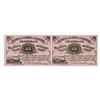 Image 1 : Cairo & St. Louis Railroad 1877 Uncut Obsolete Scrip Note Pair.