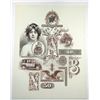 Image 1 : American Bank Note Co., ca. 1920-50's Advertising Vignette Sheet.