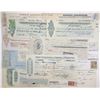 Image 1 : Various French Issuers, 1880s-1950s, Group of 15 Checks & Exchange Certificates.
