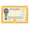 Image 1 : Tiffany & Co. 1978 Specimen Stock Certificate.