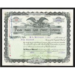 Pande Basin Gold Placer Co., Issued Stock,