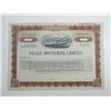 Image 1 : Megee Brothers, Ltd., ca.1940-1950 Specimen Stock Certificate