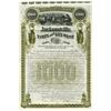 Image 1 : Jacksonville, Tampa and Key West Railway Co., 1890 Issued Bond.