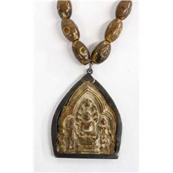 Thai Buddhist Clay Amulet Pendant