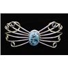 Image 1 : Elegant Navajo Silver & Turquoise Bracelet
