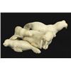 Image 1 : Northwest Coast Carved Bone Pod of Walruses