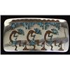 Image 1 : Navajo German Silver & Chip Inlay Belt Buckle