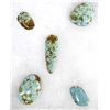 Image 1 : Five #8 Mine Turquoise Cabachons