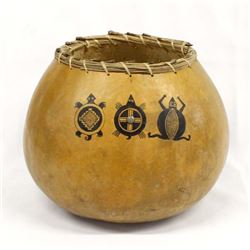 Mimbres Designed Gourd Art
