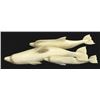 Image 1 : Northwest Coast Carved Bone Pod of Dolphins