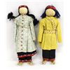 Image 1 : 2 Native American Cherokee Cornhusk Dolls