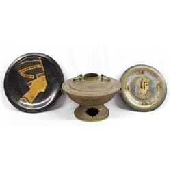 Korean Hot Pot and 2 Egyptian Metal Plates