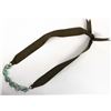 Image 2 : Ribbon Necklace with Green Turquoise Nuggets