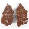 Image 3 : 2 Zuni Carved Soapstone Badger Fetishes, A Cachini
