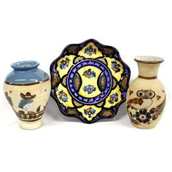 3 Pieces of Mexican Pottery Items