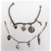 Image 2 : 2 Sterling Silver Charm Bracelets