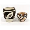Image 2 : 2 Native American Acoma Miniature Pottery Pots