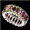 Image 1 : Natural Fancy Tourmaline Chrome Diopside Ring