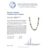 Image 2 : DOUBLE CERTIFIED TAHITIAN BLACK PEARL NECKLACE.