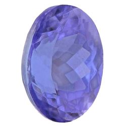 BEAUTIFUL HIGH END 2.73 CT DOUBLE CERTIFIED TANZANITE.