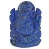Image 1 : NATURAL 687 CT HAND CARVED BLUE LAPIS GANESH.
