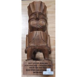 WOODEN CARVED STATUE