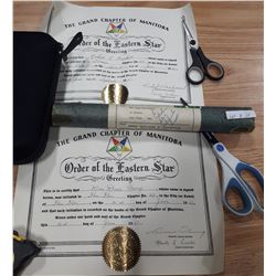 2 OLD CERTIFICATES IN CERTIFICATE CASE