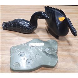 3 NATIVE CARVINGS FROM THE NORTH WEST TERRITORIES