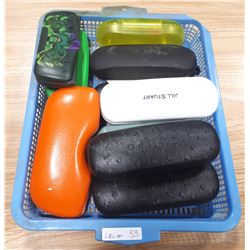 LOT OF GLASSES CASES