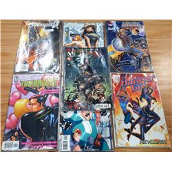 LOT OF 7 PACKETS OF COMICS