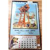 Image 1 : 1956 CALENDAR ON BOARD