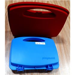 2 PLAYMOBIL CONTAINERS