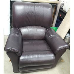 BROWN LEATHER RECLINER