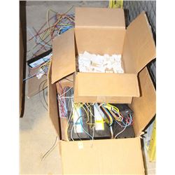 LOT OF ASSORTED BALLASTS AND END CAPS