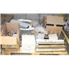 Image 1 : PALLET OF ASSORTED LIGHT FIXTURES AND CEILING FAN