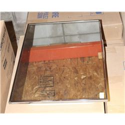 NEW MIRRORED MEDICINE CABINET WITH METAL FRAME