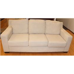 BEIGE FABRIC SOFA 80" X 36'"