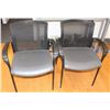 Image 1 : PAIR OF MESH BACK RECEPTION CHAIRS