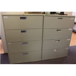 LOT OF 2 FILING CABINETS 36" X 20" X 53"