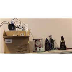 LOT OF ASSORTED PLAQUES AND AWARDS