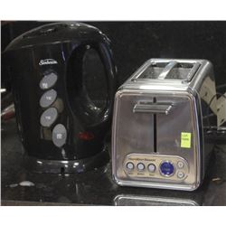 HAMILTON BEACH TOASTER AND SUNBEAM ELECTRIC KETTLE