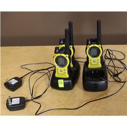 LOT OF 3 MOTOROLA 2-WAY RADIOS WITH 2 CHARGERS